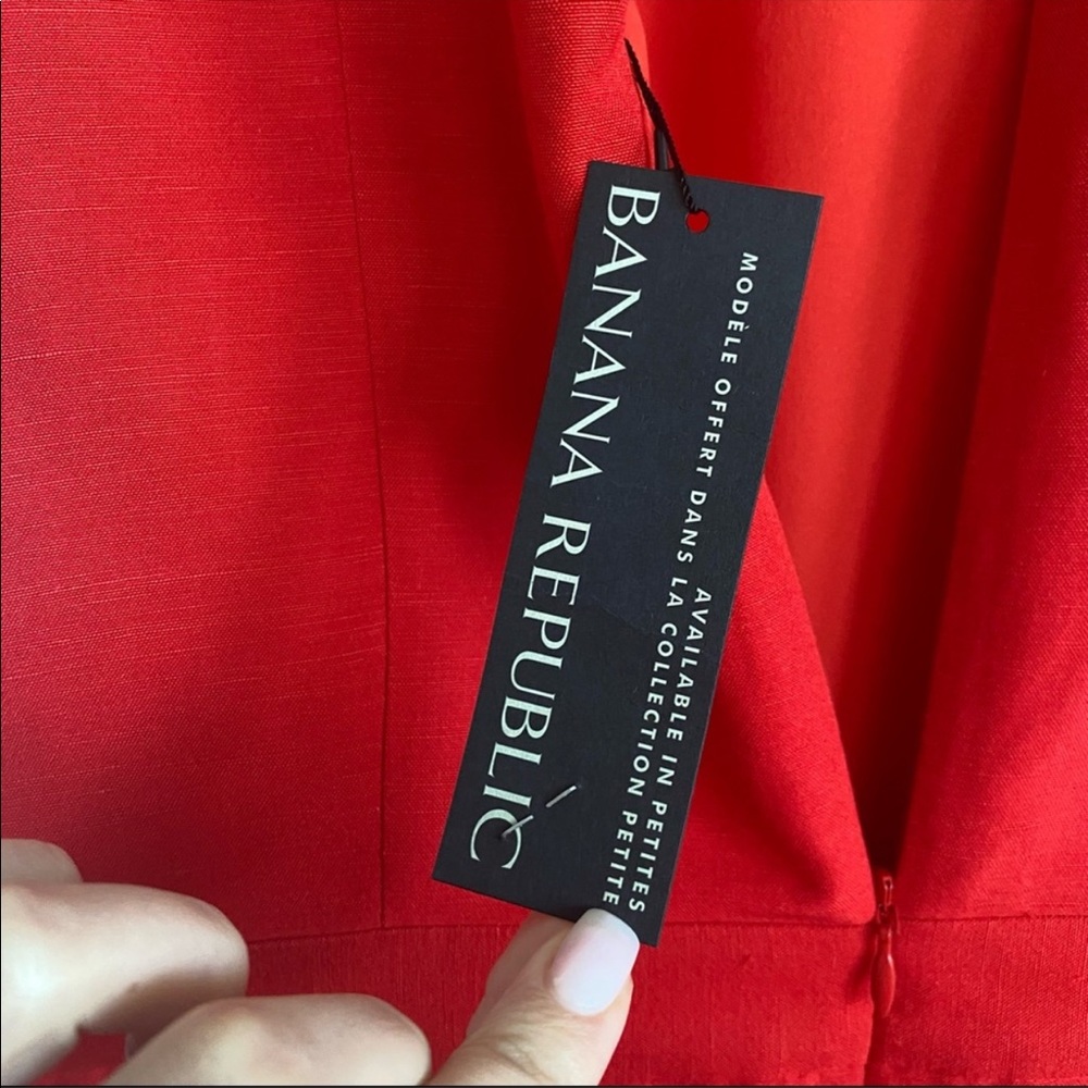 RED LINEN ROMPER - Picture 7 of 16